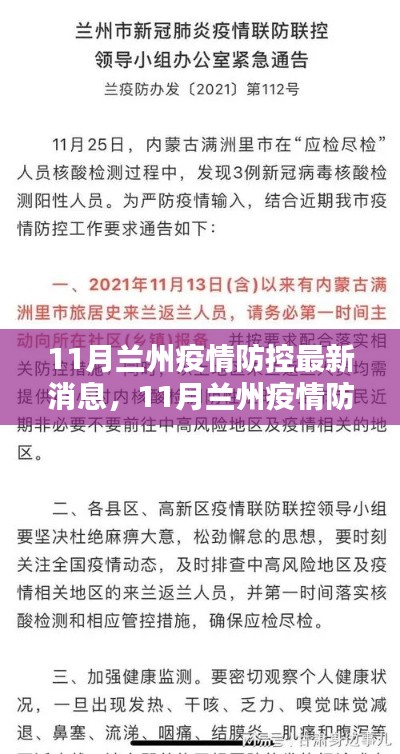 11月兰州疫情防控最新动态及指南,最新消息与行动步骤一览