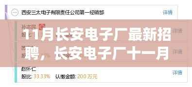 长安电子厂十一月新招聘启幕，温暖奇遇与友情纽带共筑未来篇章