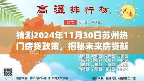 揭秘未来房贷新纪元，苏州智能房贷助手预测热门房贷政策走向，引领科技潮流新篇章（2024年预测）