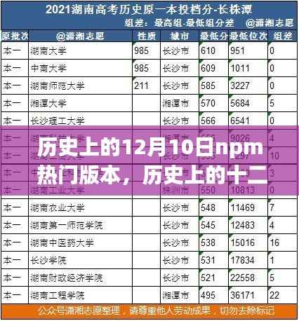 历史上的十二月十日，npm热门版本回顾与影响